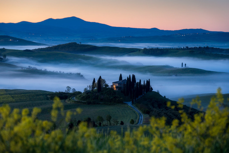 Blue hour Tuscany 