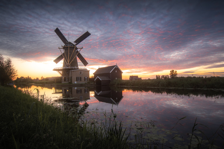 Zonsondergang in Holland