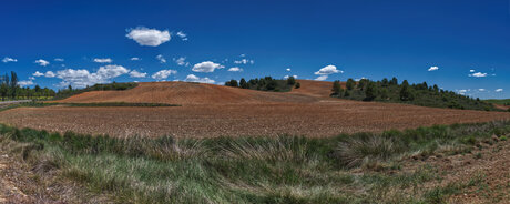 panorama gekleurde landschap