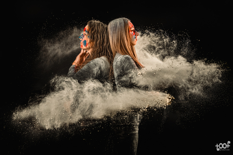 In a circle of dust...