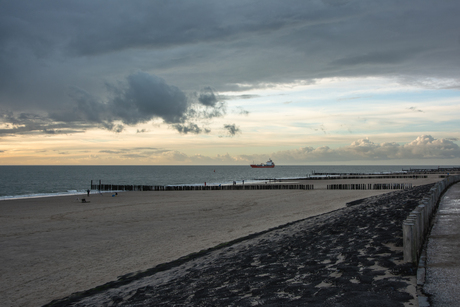 Avond aan zee