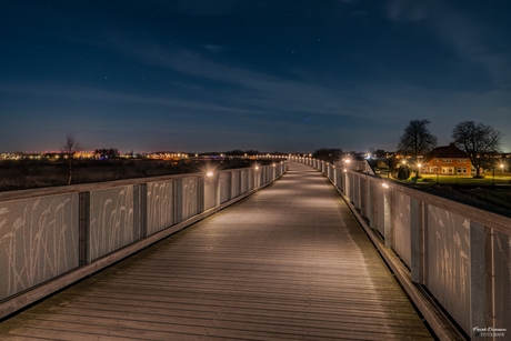 Lichtlijn door het Oldambt: De Pieter Smitbrug.