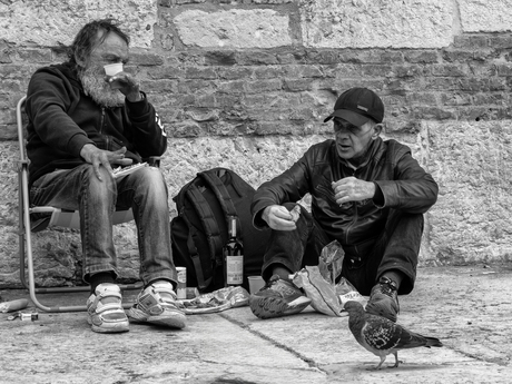 Lunch op straat