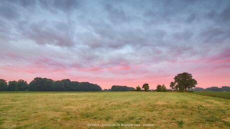 Soester landschap tijdens de zonsopkomst