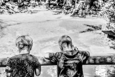Twee kleine kleuters