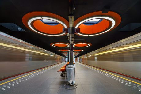 Metrostation Pannenhuis te Brussel...