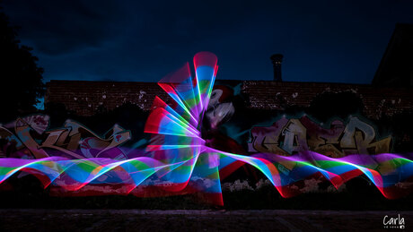 Lightpainting en Graffiti