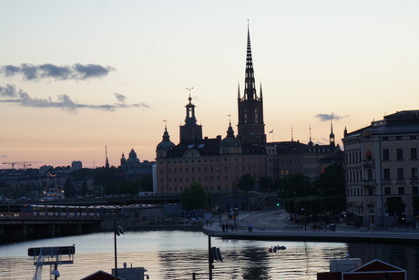 Bij slussen Stockholm