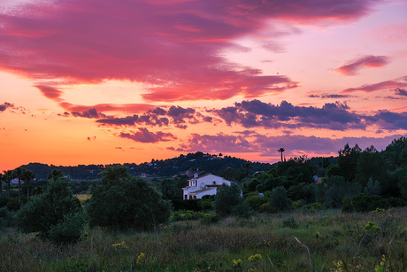 Zonsondergang in Spanje