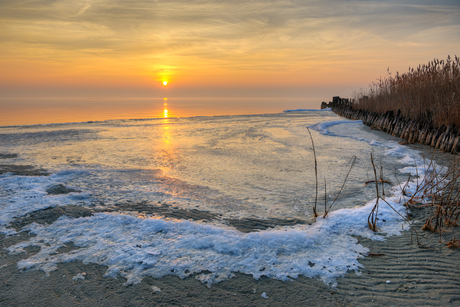 Strand Stavoren aan het IJsselmeer