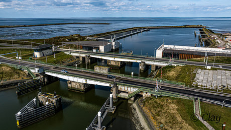 Lorentz sluis - Afsluitdijk bij Kornwerderzand 