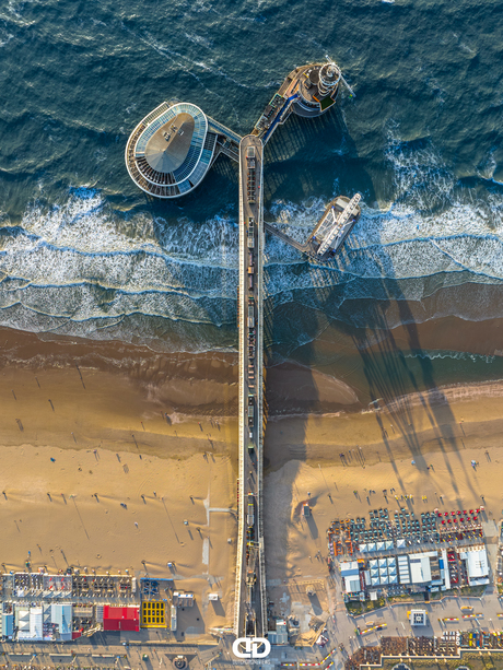 Topdown Pier van Scheveningen