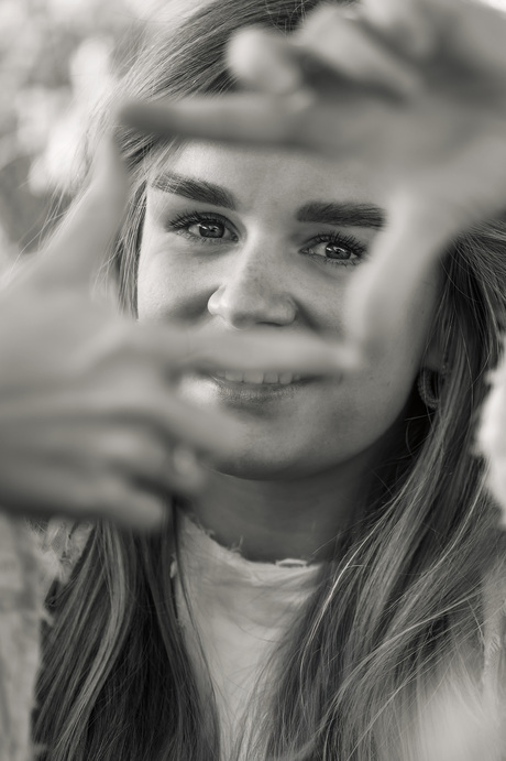 Een portret met een doorkijkje