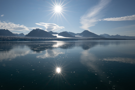 Morgenstond over de Lilliehöökbreen