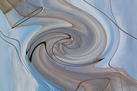 Lijnenspel van visnetten