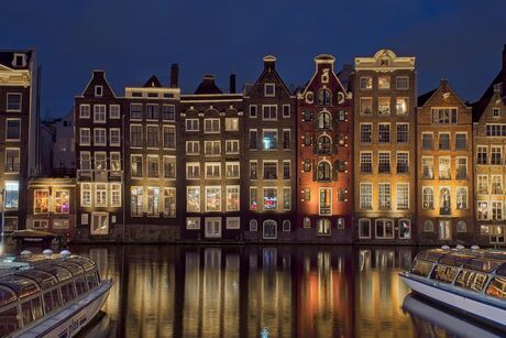 Huisjes aan het Damrak