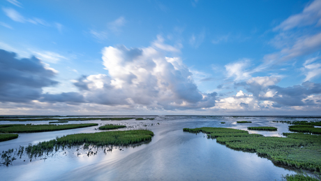 Blauw en groen