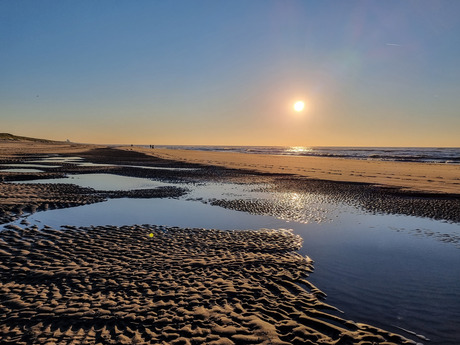 Sfeervolle zonsondergang