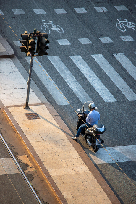 Waiting for green light