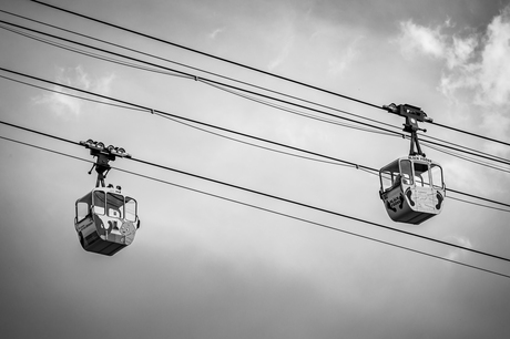 Monochrome Cable Car