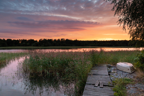 Zweedse zonsondergang