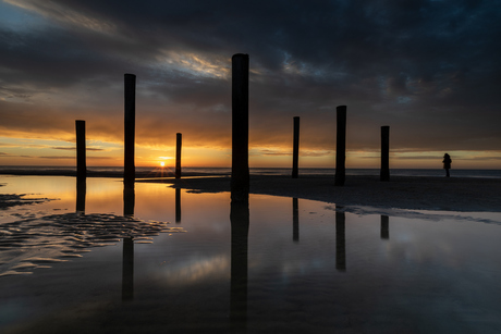 Genieten van de zonsondergang