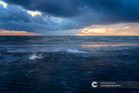 Wolken boven de Waddenzee