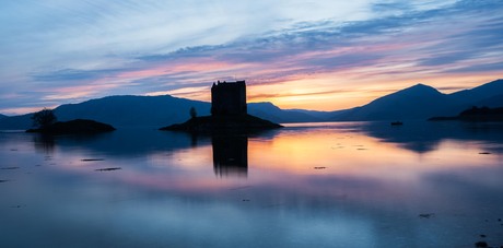 Castle Starker, magic sunset