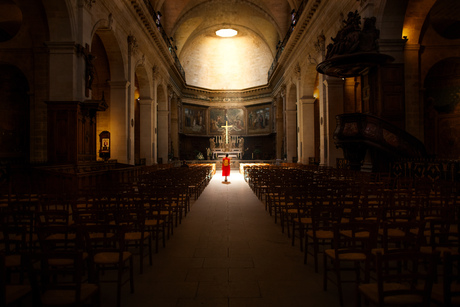 Bordeaux met hemels licht. 