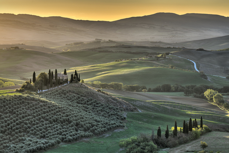 Zonsopkomst in Toscane