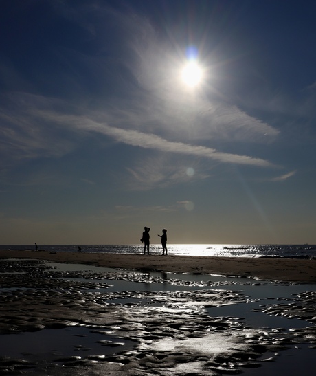 De zon nog niet onder