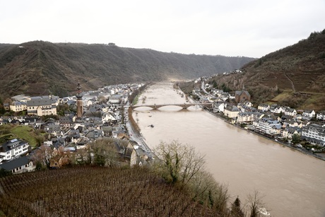 Moezel, Cochem vanaf Rijksburcht 