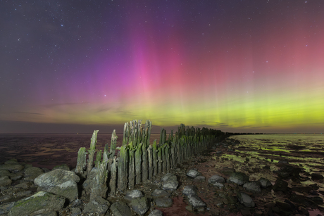 Noorderlicht bij Wierum
