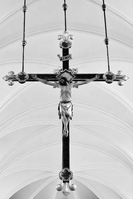 Crucifix (black & white). 