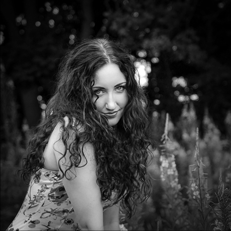 Zomers portret close-up