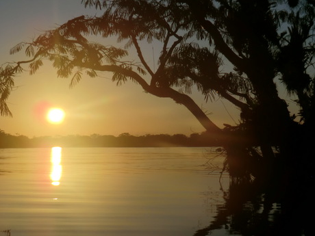 Ondergaande zon 