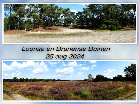 Collage   Fietstocht   Loonse en Drunense Duinen  op 25 aug 2024  