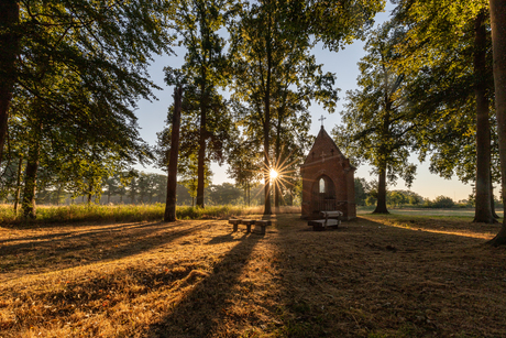 Magische ochtend bij de boskapel