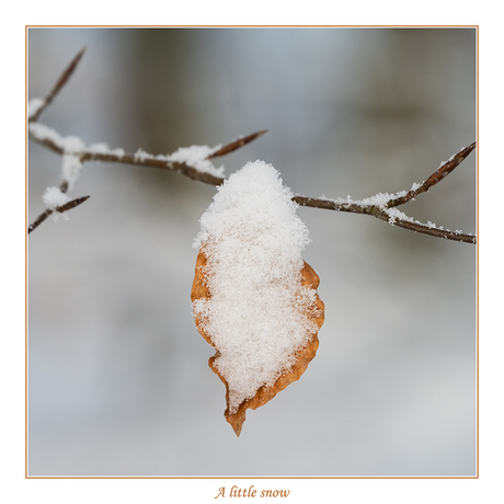 A little snow